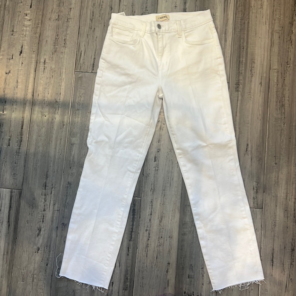 White L’agence white jeans